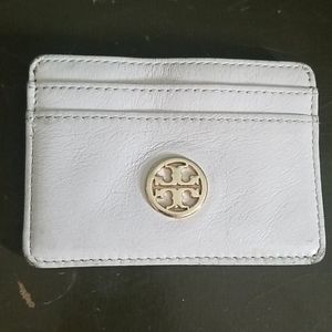 Tory Burch White Card Holder Wallet